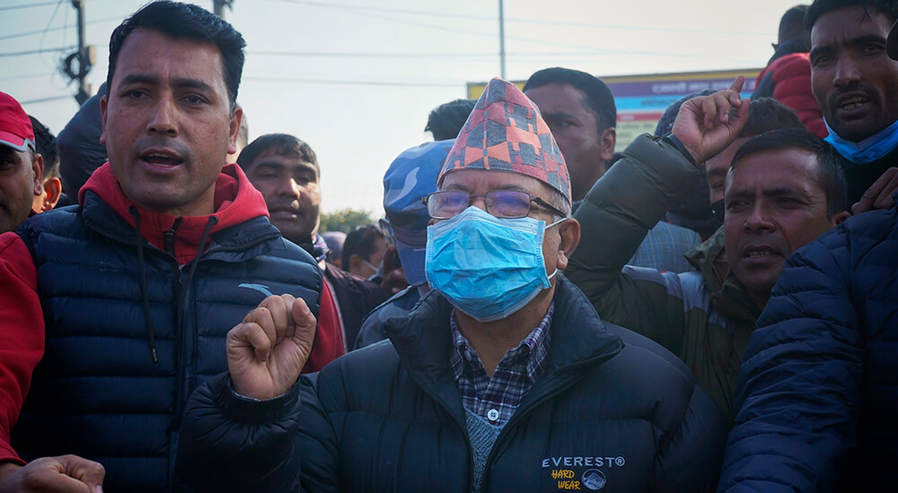 प्रचण्ड-माधव नेपाल सडकमा, बन्द सफल पार्न निर्देशन